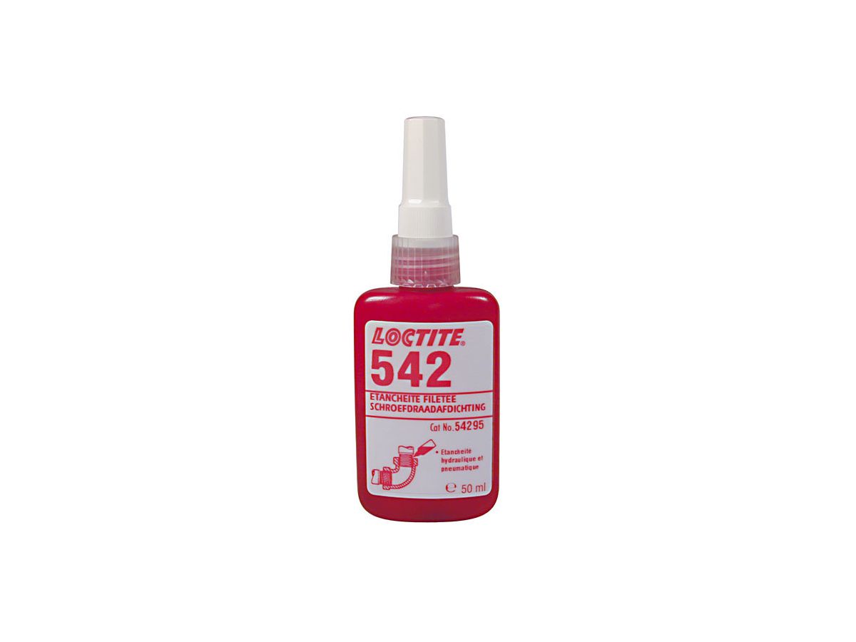 Gewindedichtung Loctite 542 mittelfest - 50 ml für Feingewinde bis 3/4" Metall