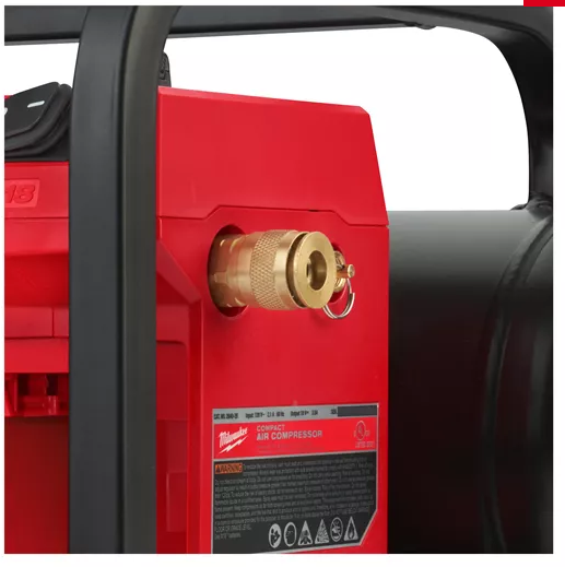 Akku-Kompressor Milwaukee M18FAC-0,68dB - Max.Druck 9.31 bar / 135 PSI, Tank 7.6L