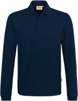 Longsleeve-Polosh. HACCP-Perf. 2XL tinte - 50% Baumwolle, 50% Polyester, 220 g/m²
