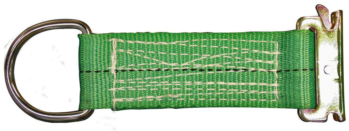 Ankergurt zu Ankerschienen - Länge 15 cm, grün breite 50 mm