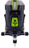 Automatischer Fünf-Linienlaser ø 40/80m - Lotstrahl GRÜN, 3x360°Linien, +/-1mm/10m