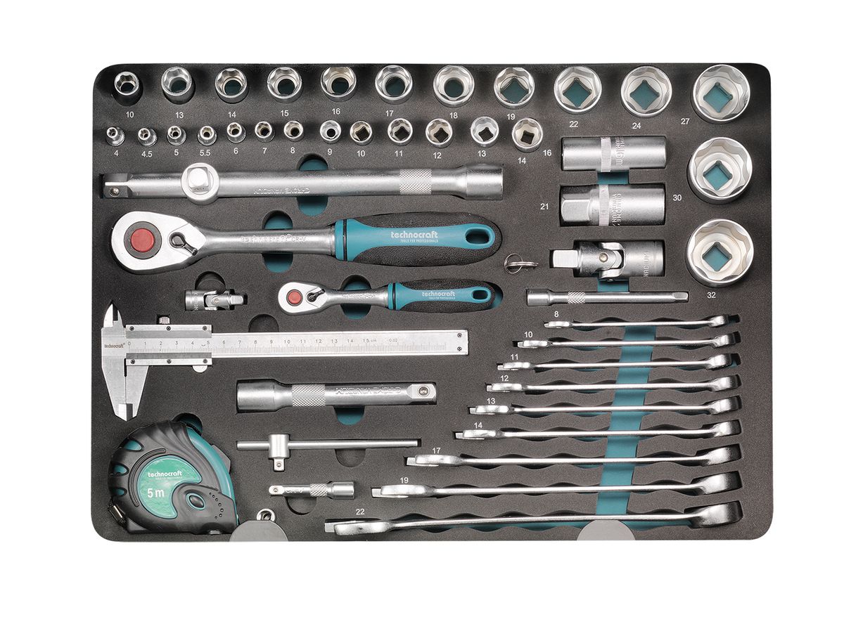 Werkzeugkoffer "PRO-CASE 5 - 140-tlg. 1/4"+1/2"