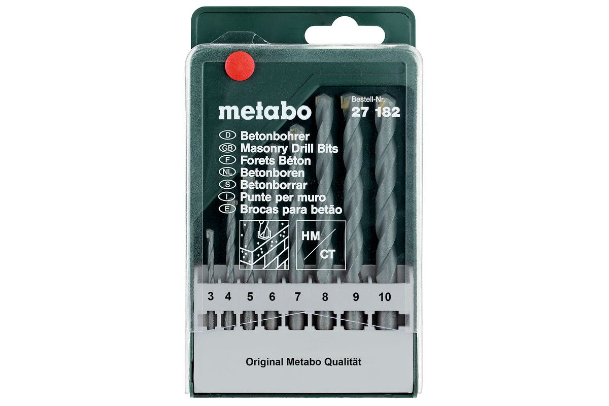 Beton-Bohrkassassette METABO 8-teilig - TLG 27182