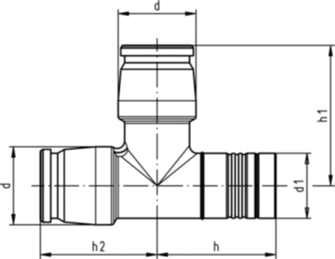 iFIT T-Modul mit Rohrkontur