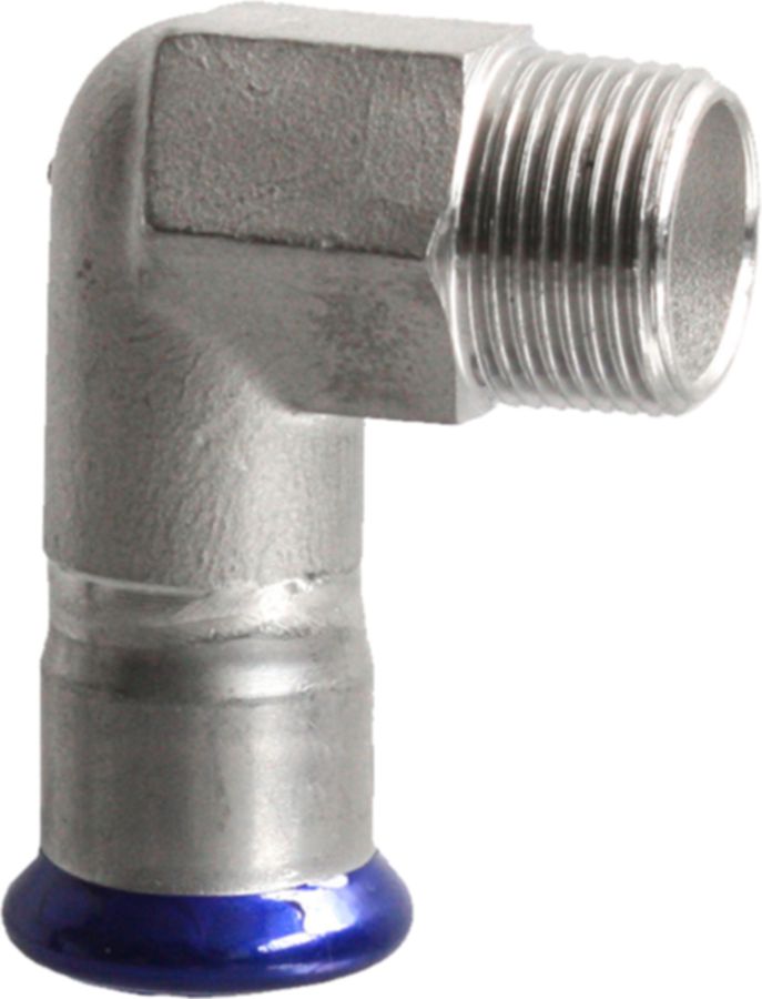 Eurotubi Übergangswinkel 90° Inox - mit AG