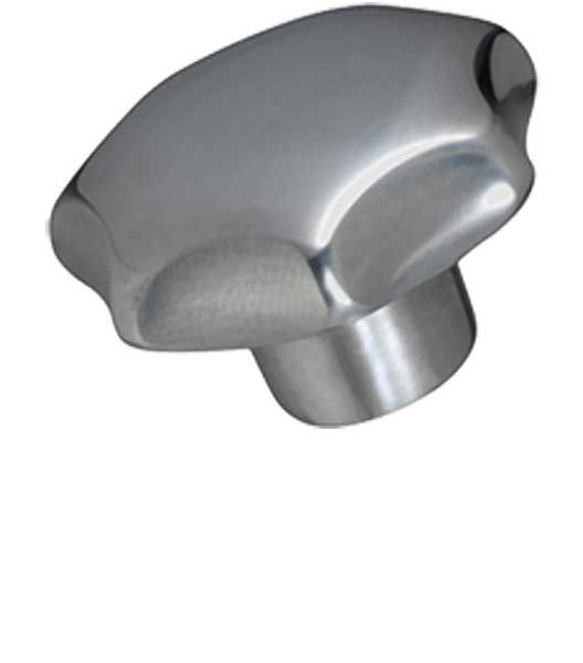 Sterngriffe mit glattem Sackloch - Leichtmetall hochglanzpoliert DIN 6336C