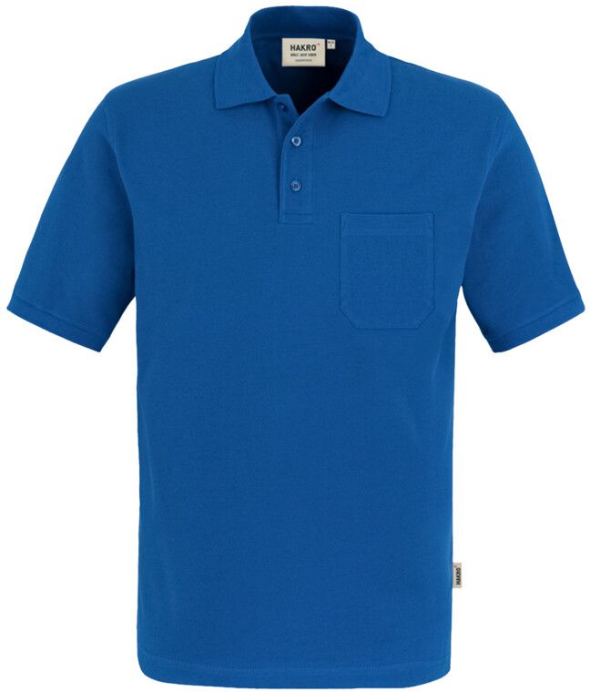 Pocket-Poloshirt Top Einlaufvorbehand. - 100 % Baumwolle, 200 g /m² Gr. XS-