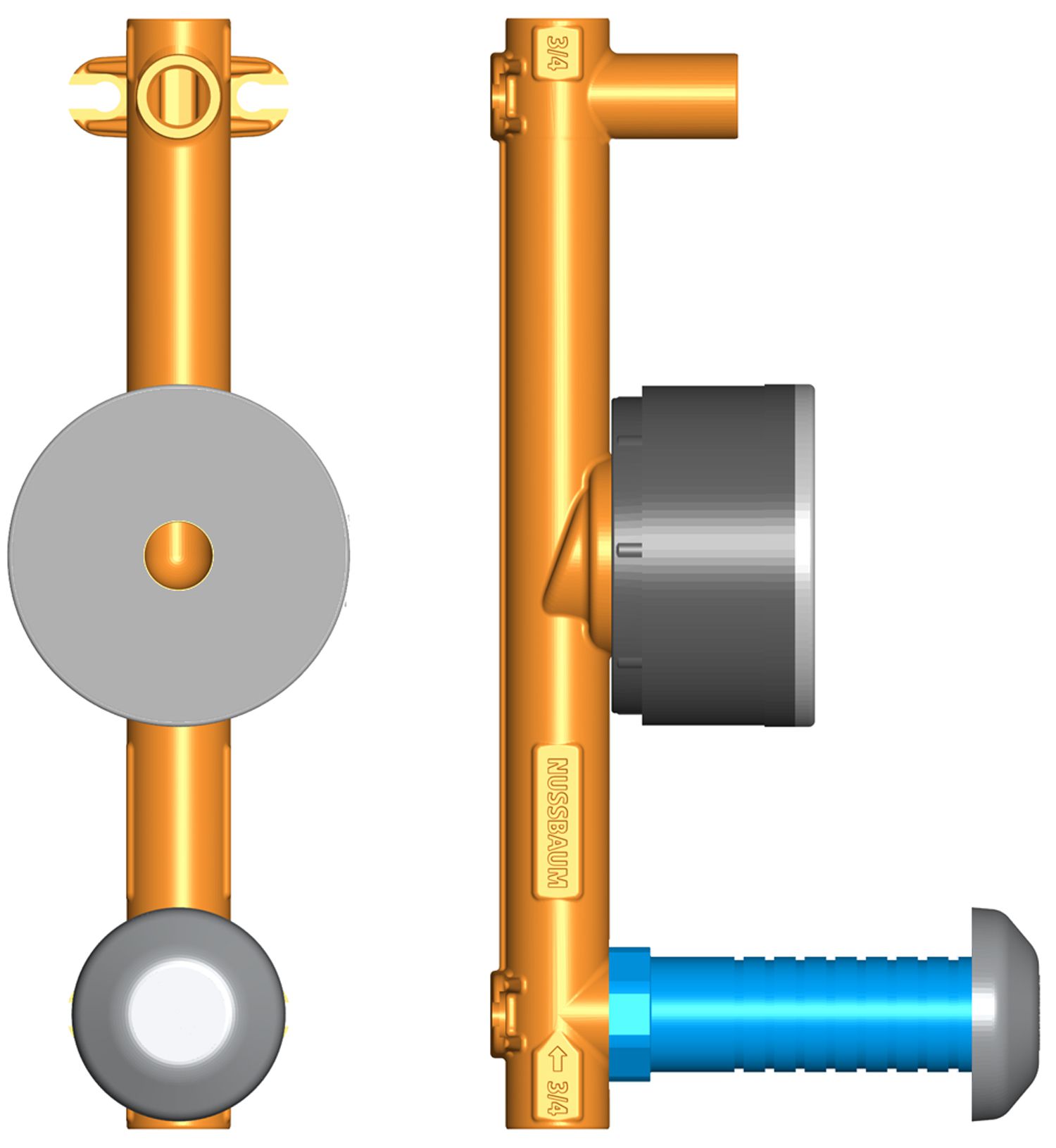 Rohbauset-UP-Ventil-Garnitur PN 10