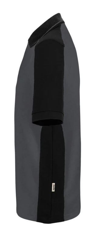 Hakro Poloshirt Contrast Mikralinar Gr.M - karbongrau/schwarz