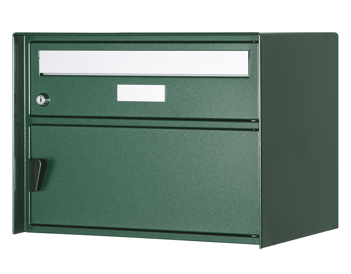 Briefkasten Glarus HUBER grün - BxHxT 415x310x303