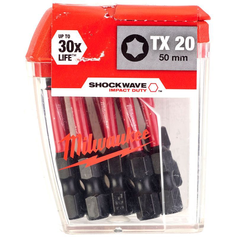 Schrauberbit Shockwave Gen II - Milwaukee TX20 / 50 mm (Pack à 10 Stk)