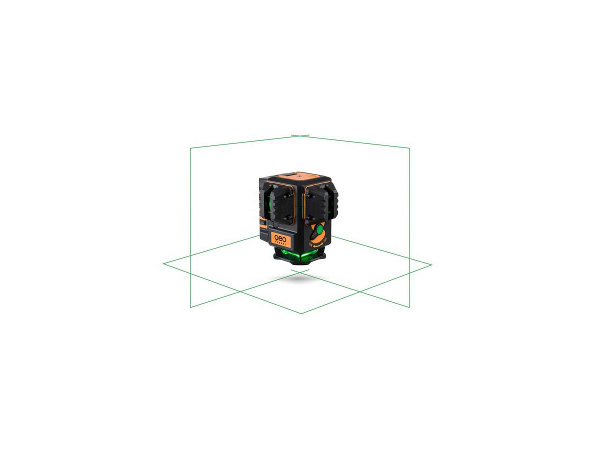 Kreuzlinien Laser grün GEO4-XR Green - Arbeitsberei bis 30m, 1x360° / 2x130°