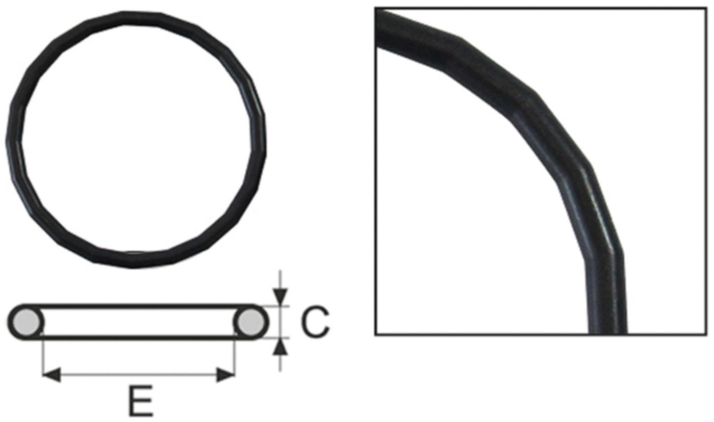 O-Ring EPDM schwarz für C-Stahl - Inox - Eurotubi