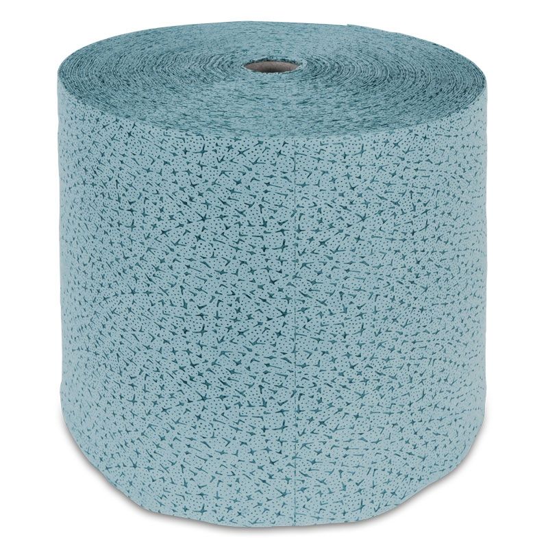 Nasswischtuchrolle blau, fusselarm - Breite 32 cm, ca. 500 Abrisse à 38 cm