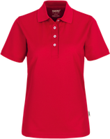 Damen-Poloshirt COOLMAX Gr. 2XL, rot - 100% Polyester, 150 g/m²