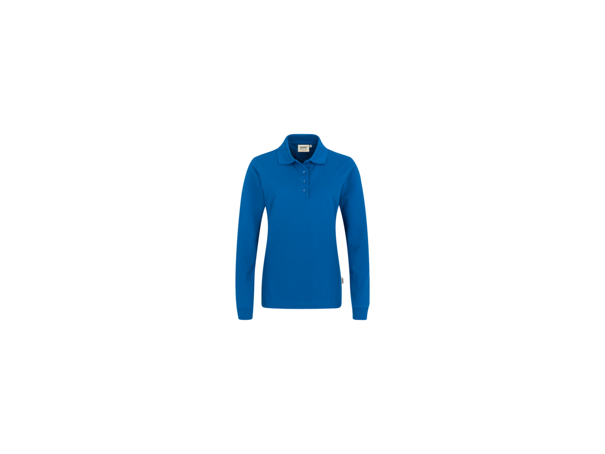Damen-Longsl.-Polosh. Perf. XS royalb. - 50% Baumwolle, 50% Polyester, 220 g/m²