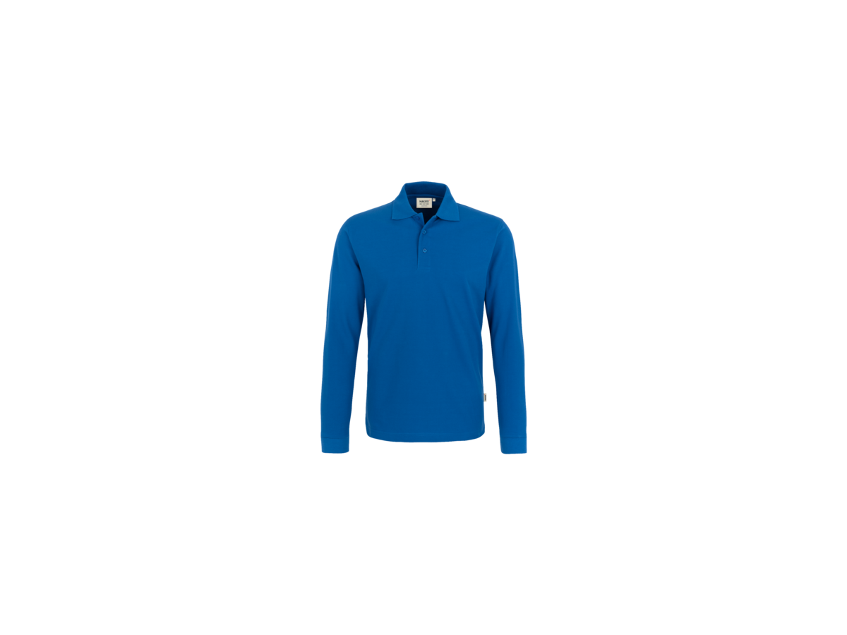 Longsleeve-Poloshirt Classic L royalblau - 100% Baumwolle, 220 g/m²