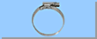 Schlauchbriden Mikalor leichte Reihe - Band und Gehäuse: inox X8Cr17/1.4016