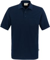 Pocket-Poloshirt Perf. Gr. 2XL, tinte - 50% Baumwolle, 50% Polyester, 200 g/m²