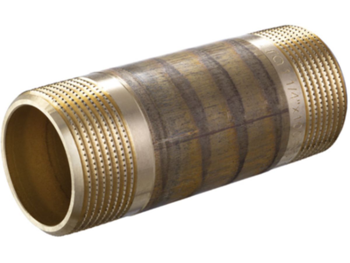 Rotguss Rohrnippel 3/4"x 30 mm
