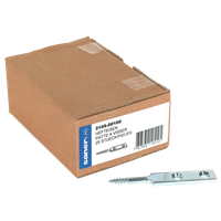 Hefteisen Ø 6 mm - mit 2 versenkten Löchern und Holzgewinde