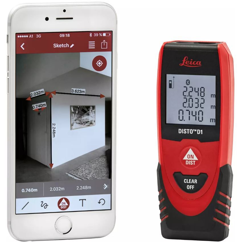 Lasermeter Leica Disto D1 - Arbeitsbereich bis 40m