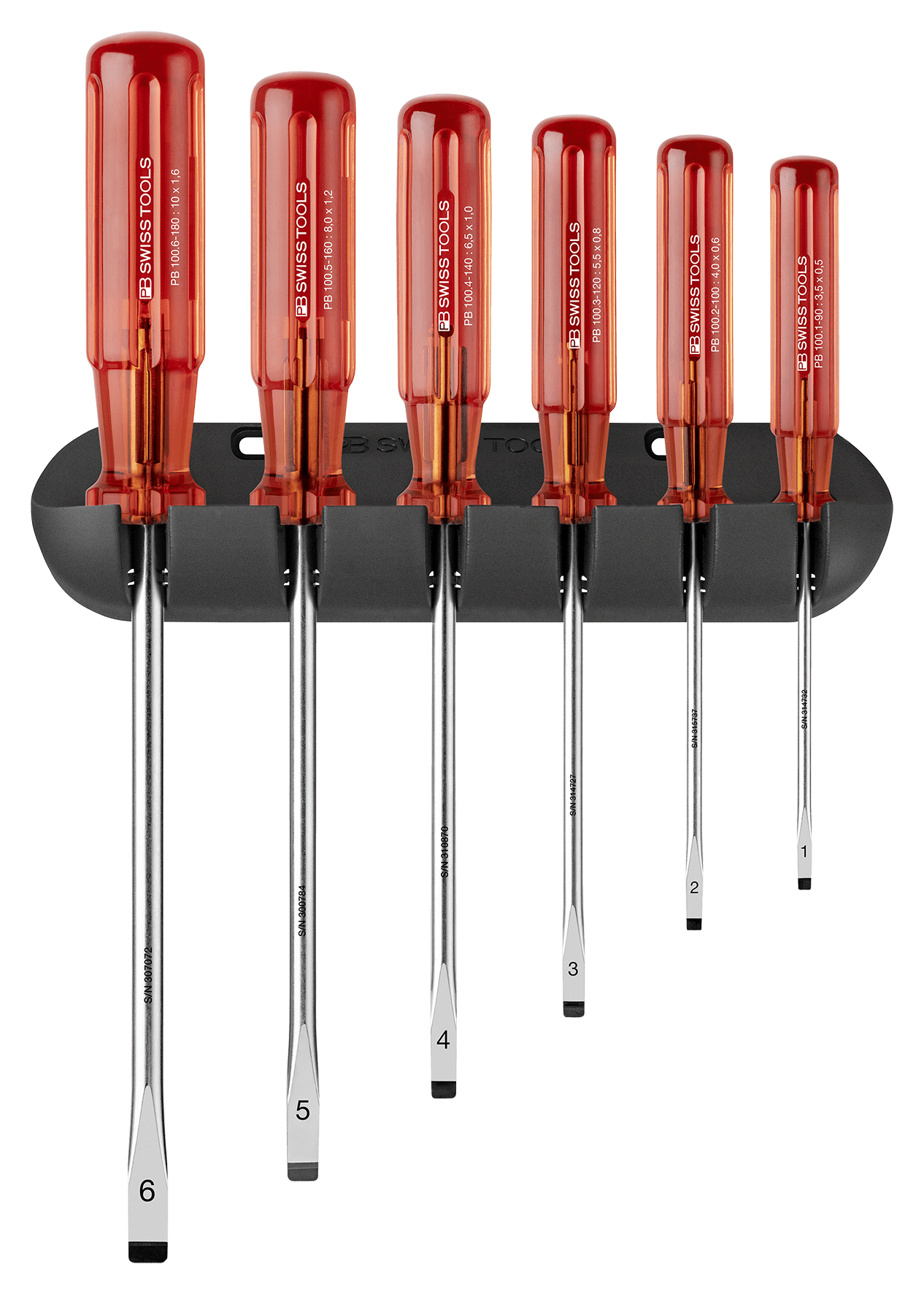 Schraubenzieherset PB 240 Classic - Grösse 1-6  mit Wandsockel