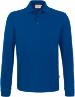 Longsl.-Polosh. Perf. 2XL ultramar.-b. - 50% Baumwolle, 50% Polyester, 220 g/m²