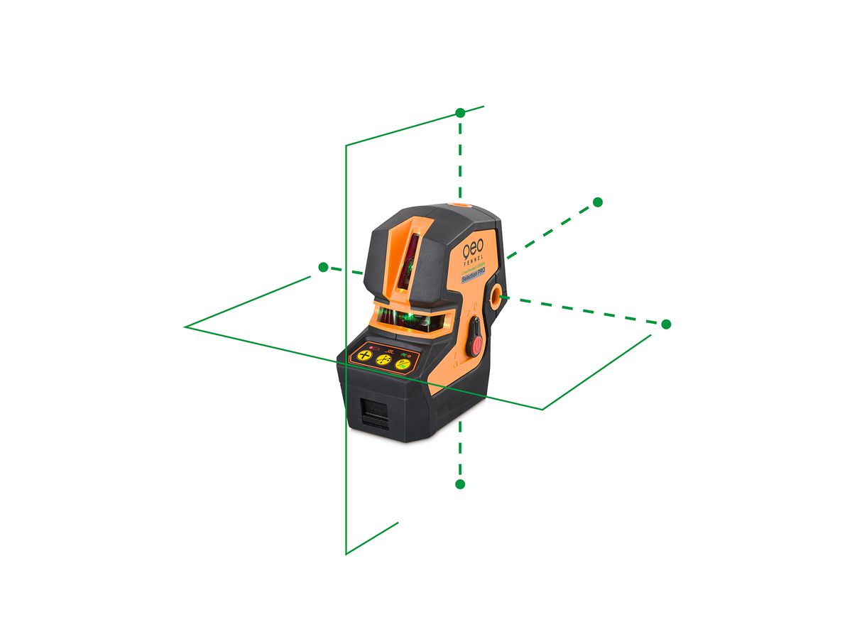 Cross Pointer 5 GREEN Kreuzlinienlaser - 5 Punkt Laser bis 30m