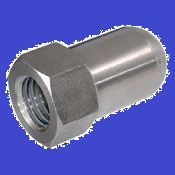 Hutmuttern f. Segmentklammerschr. INOX - Abnahmeprüfzeugnis EN 10204 3.1 B/1.4301