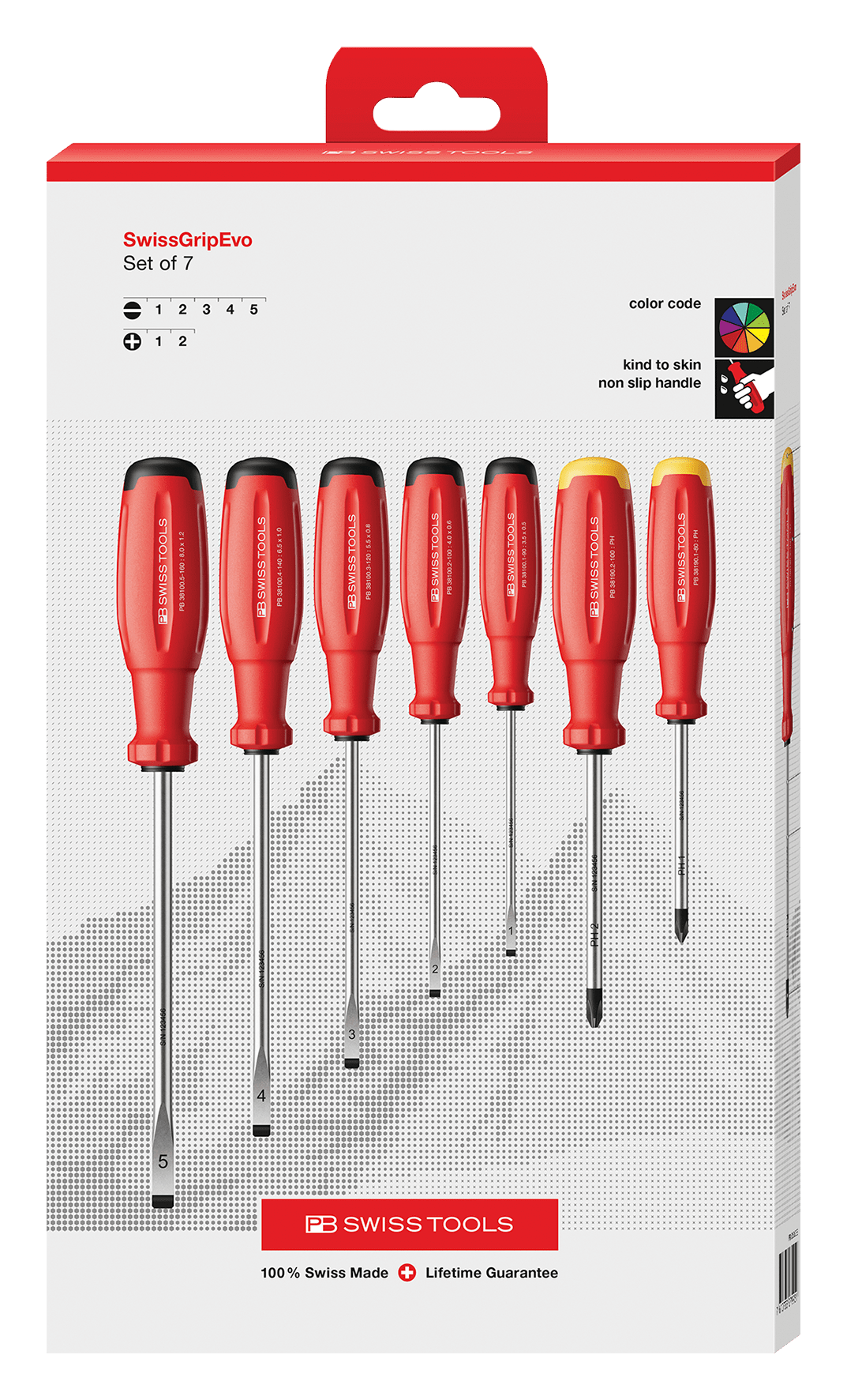 Schraubenzieherset PB 38252 - SwissGrip Evo H CBB 1-5