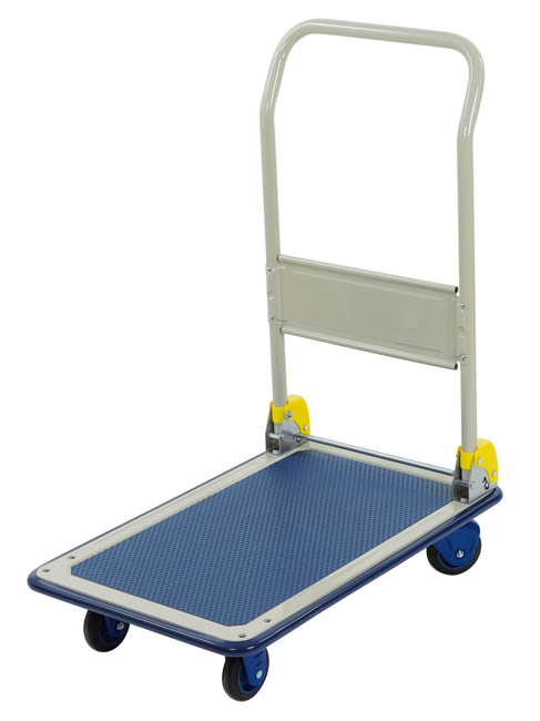Plattformwagen klappbar robust - Vollgumi-Lenk-und Bockrollen