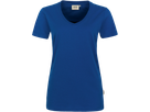 Damen-V-Shirt Perf. 3XL ultramarinblau - 50% Baumwolle, 50% Polyester, 160 g/m²