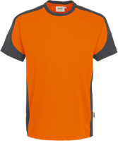 T-Shirt Contrast Perf. 2XL orange/anth. - 50% Baumwolle, 50% Polyester