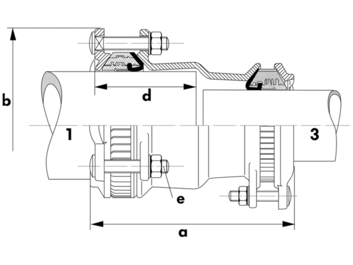 MULTI/JOINT 3107 Reduzierkupplung - längskraftschlüssig, Multi/Fikser