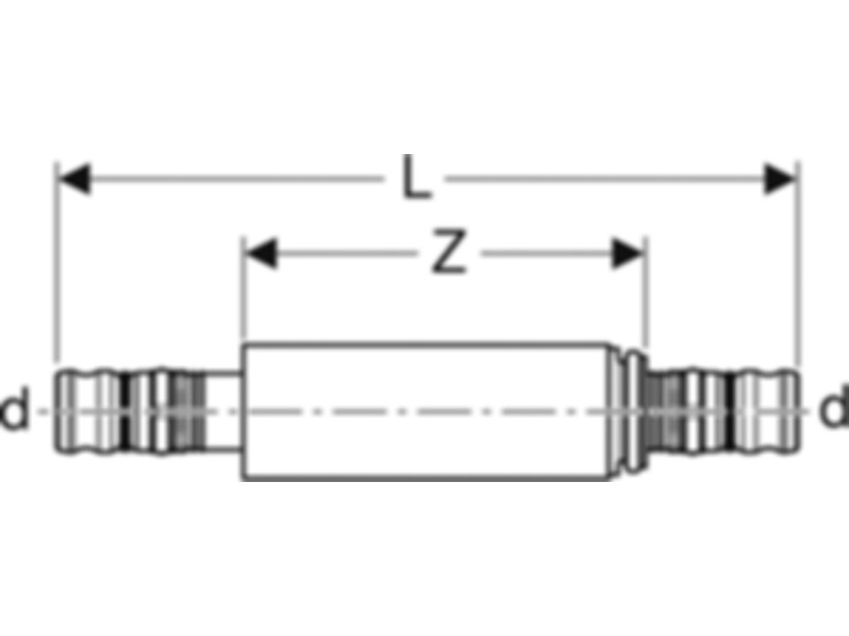 Mepla Langkupplung 20 mm