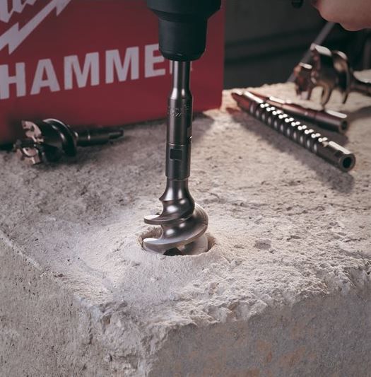 Fräsbohrkrone SDS-Max Milwaukee - einteilig