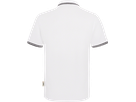 Poloshirt Twin-Stripe XL weiss/schwarz - 100% Baumwolle, 200 g/m²