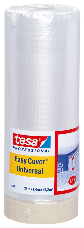 Abdeckfolie TESA Easy Cover - Innenbereich, die 2-in-1-Lösung
