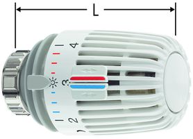 Optipress-Therm-Thermostatkopf Typ K - weiss RAL 9016