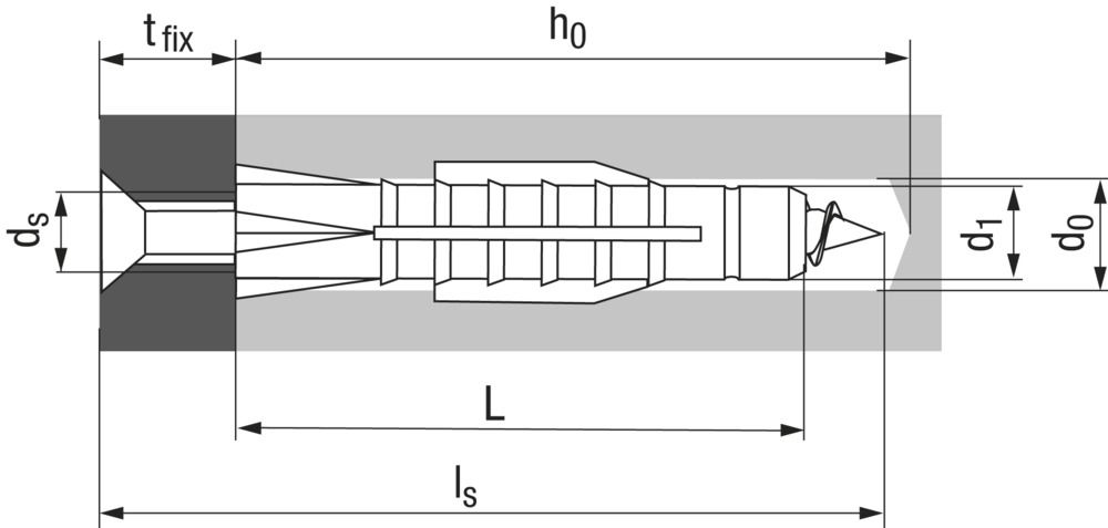 Allzweckdübel TOX Tri