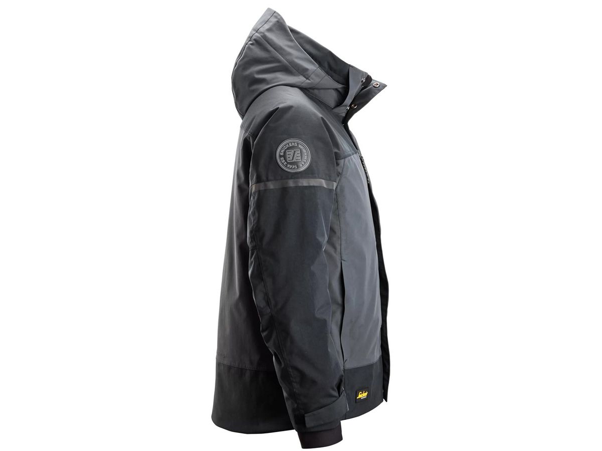 Winterjacke AllroundWork - Snickers, grau/grau, wasserdicht
