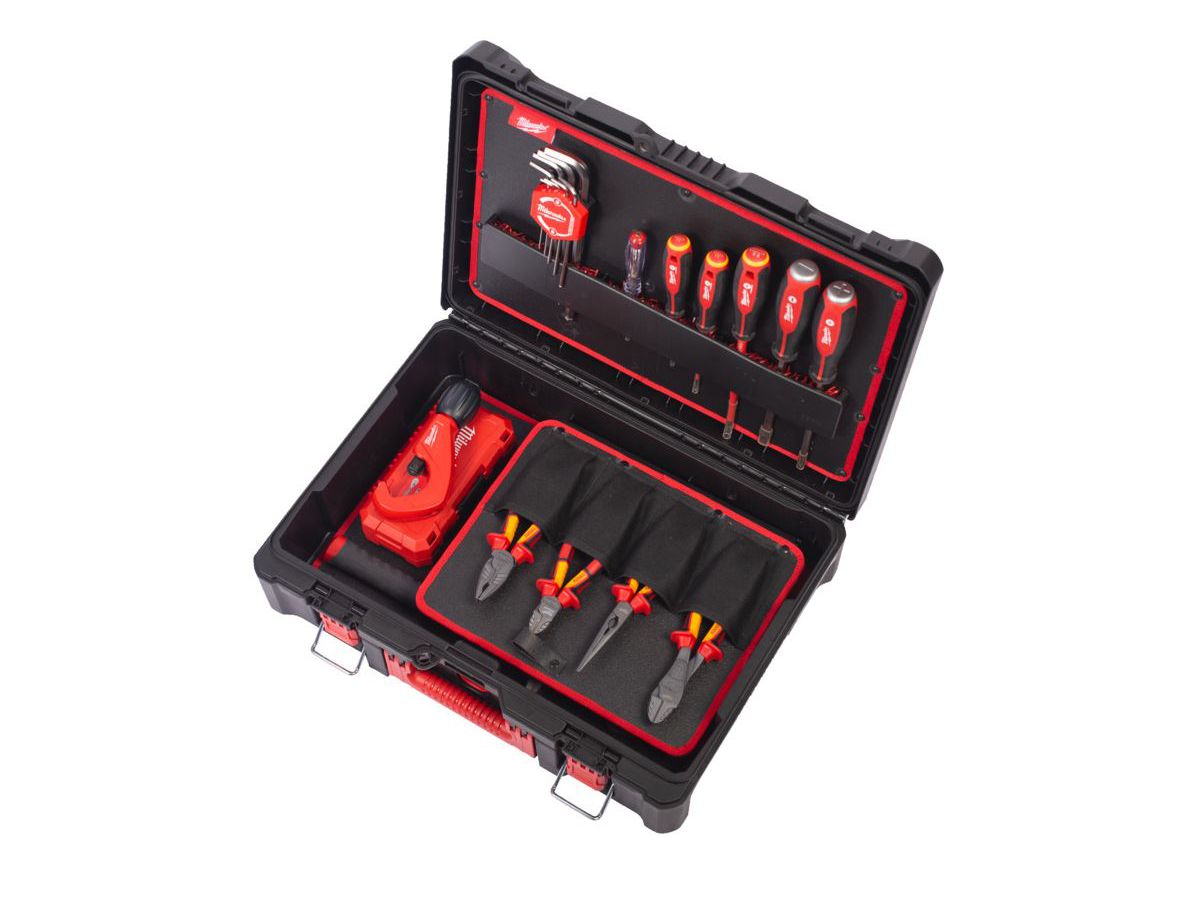 Werkzeugkoffer Installateur SET 73-tlg. - Milwaukee im PACLOUT Koffer