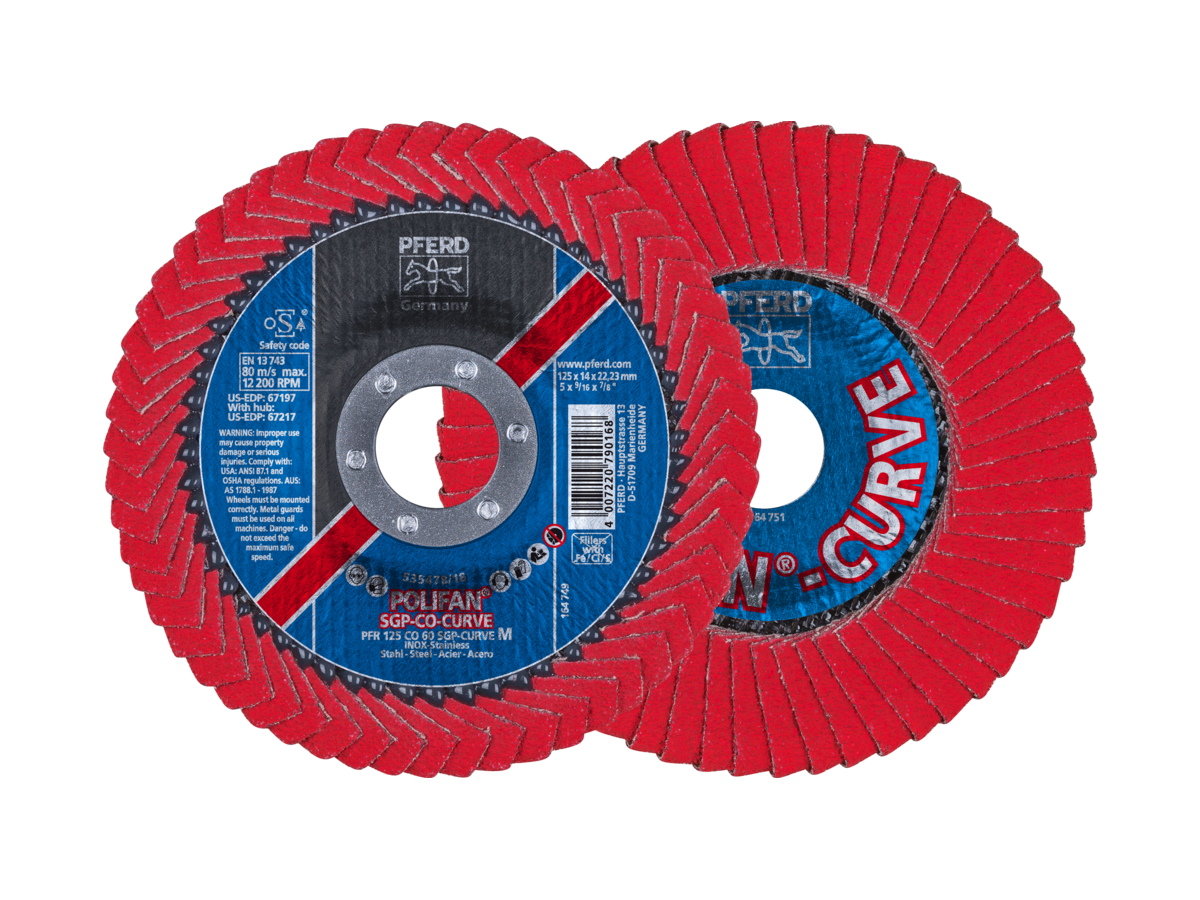 Polifan PFR 125 CO 60 SGP-CURVE M - Keramik CO Radial Ausführ. (Pack à 10 )
