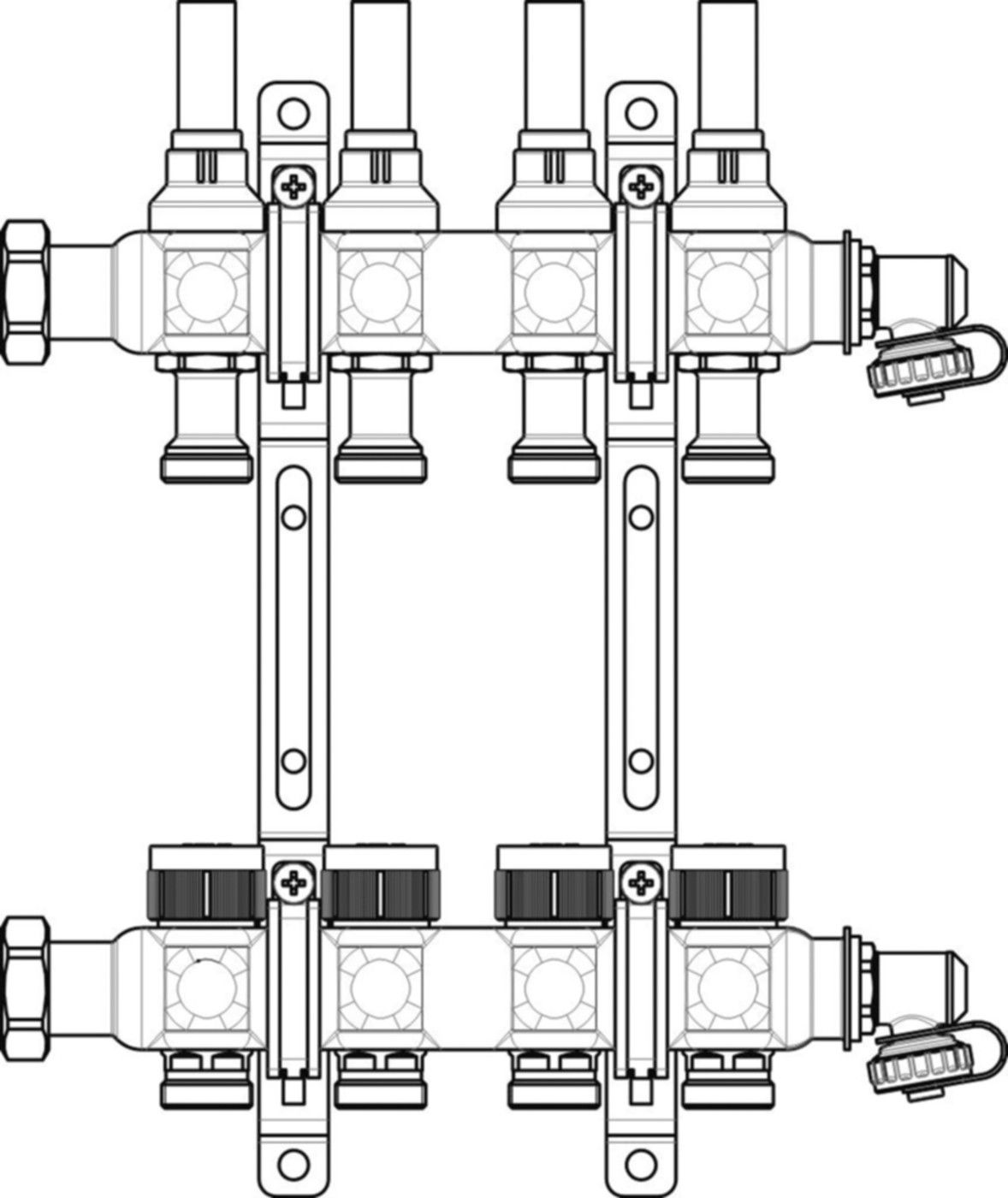 Edelstahlverteiler OVENTROP Multidis SF