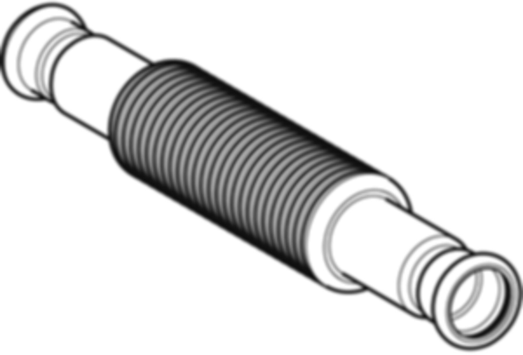 MPF-Axialkompensator Inox - mit Pressmuffen