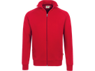 Sweatjacke College Gr. 3XL, rot - 70% Baumwolle, 30% Polyester, 300 g/m²