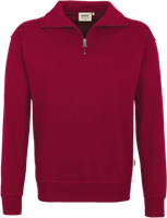 Zip-Sweatshirt Premium Gr. 2XL, weinrot - 70% Baumwolle, 30% Polyester, 300 g/m²