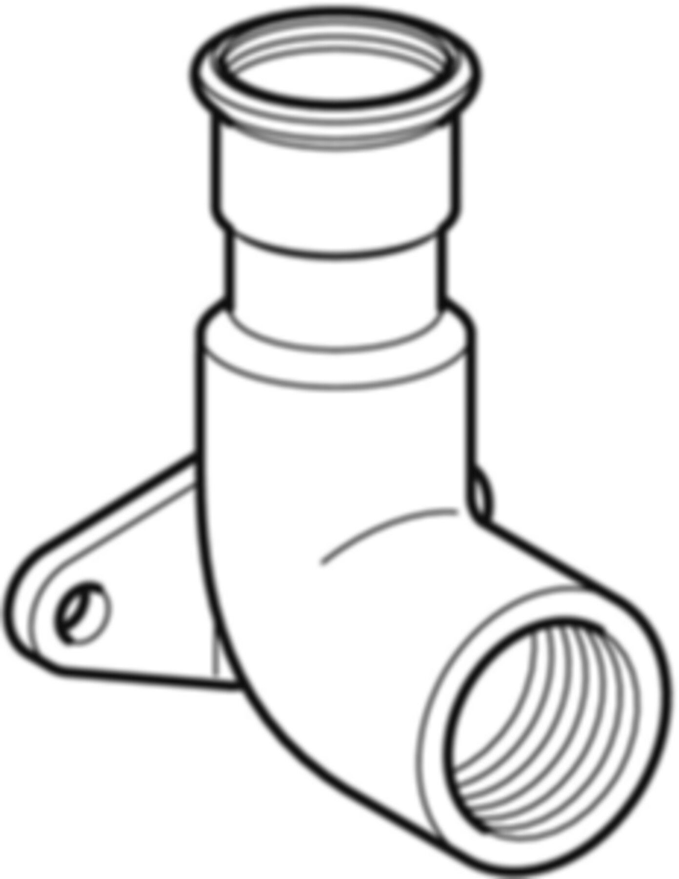 Mapress Gas Armaturenanschlusswinkel 90° - mit Innengewinde