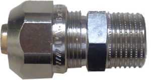 Übergangsverschraubung,vernickelt - mit AG  1/2"-16x2